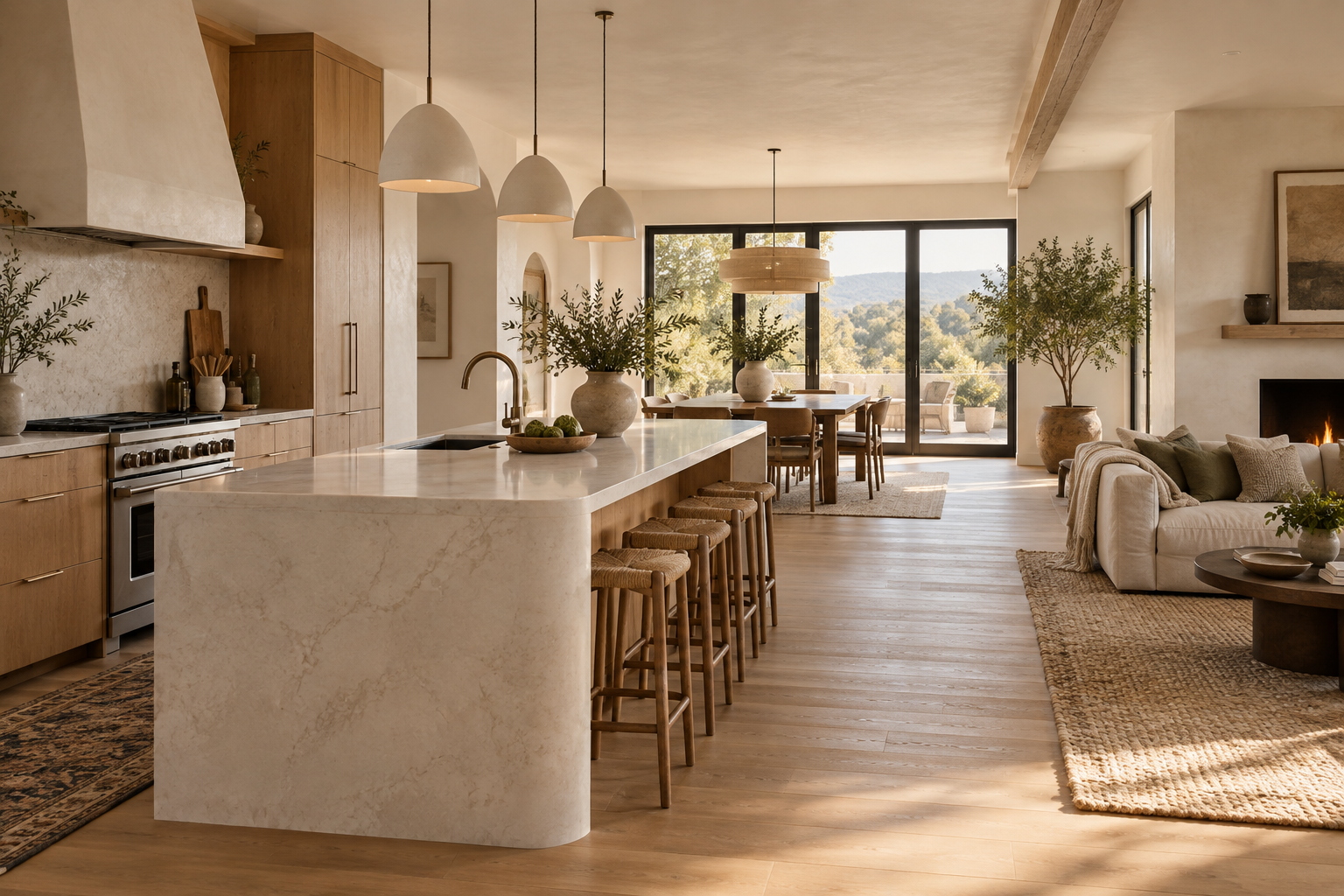 Warm organic modern inspiration room
