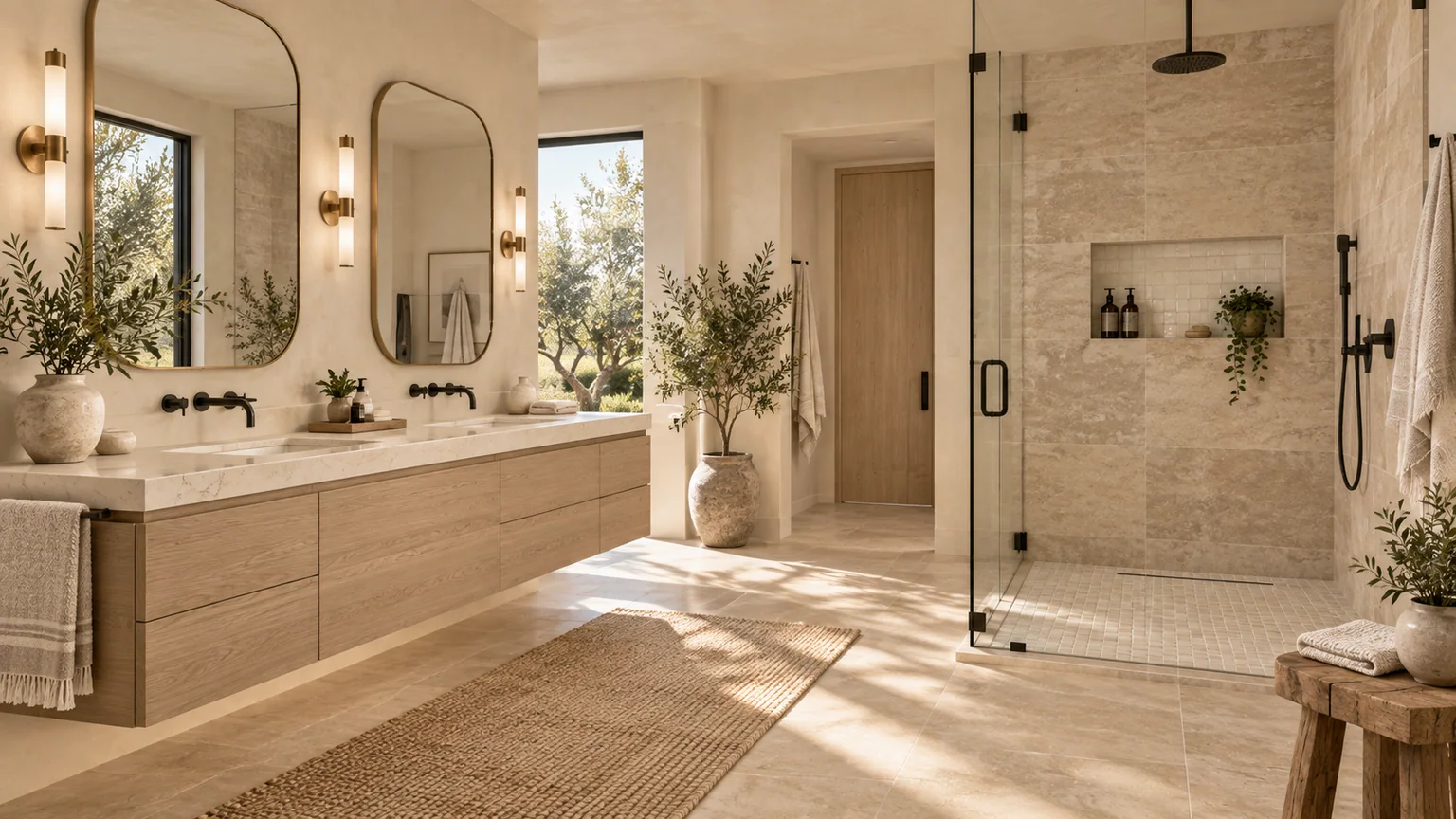 California Casual bathroom visualization