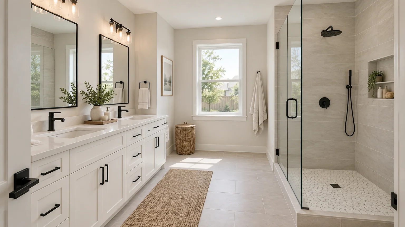 Clean Contemporary bathroom visualization