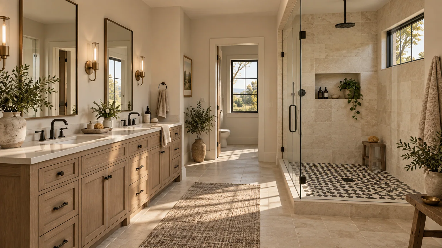 Modern Farmhouse 2.0 bathroom visualization
