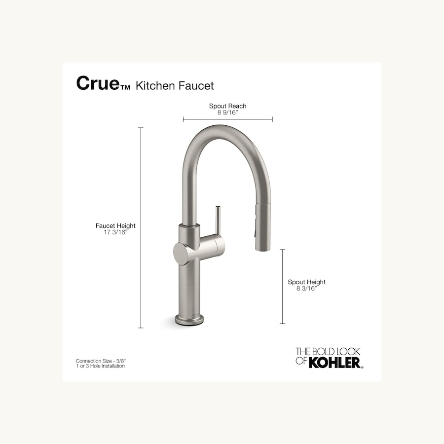 Kohler Crue pull-down faucet